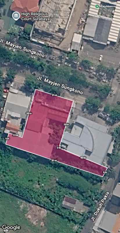 dijual ex kantor puncak mayjend sungkono surabaya