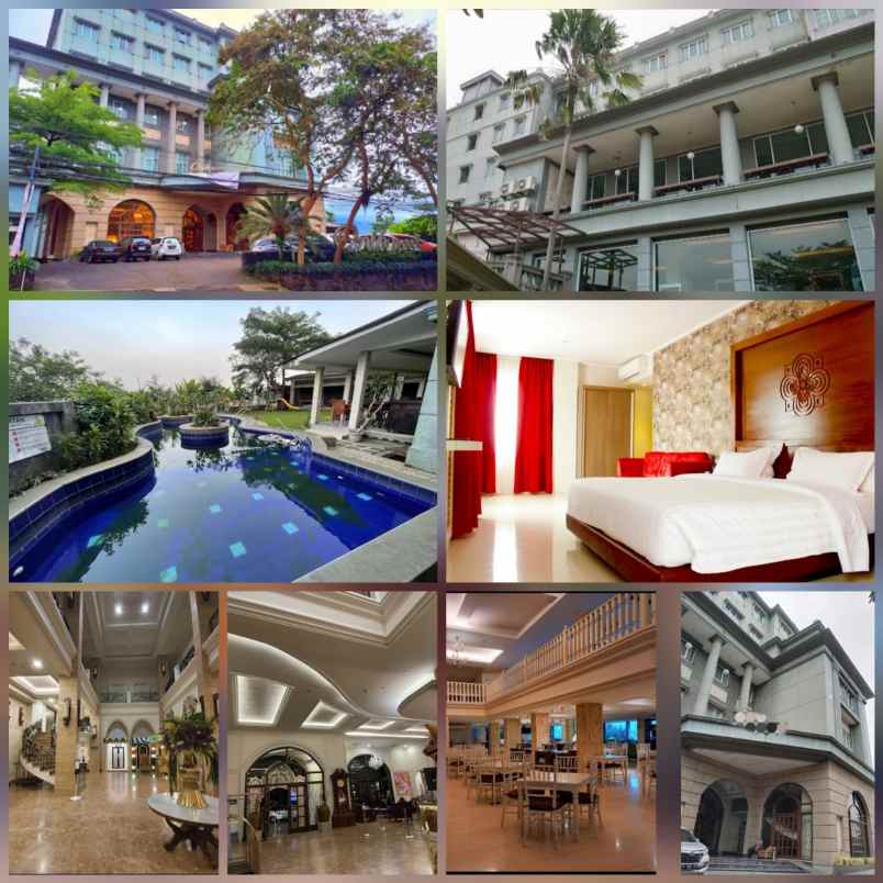 dijual hotel bintang 3 mewah artistik di kota bogor