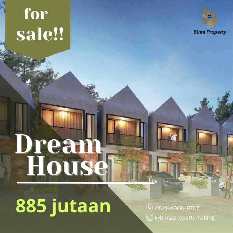 dijual hunian villa view pegunungan
