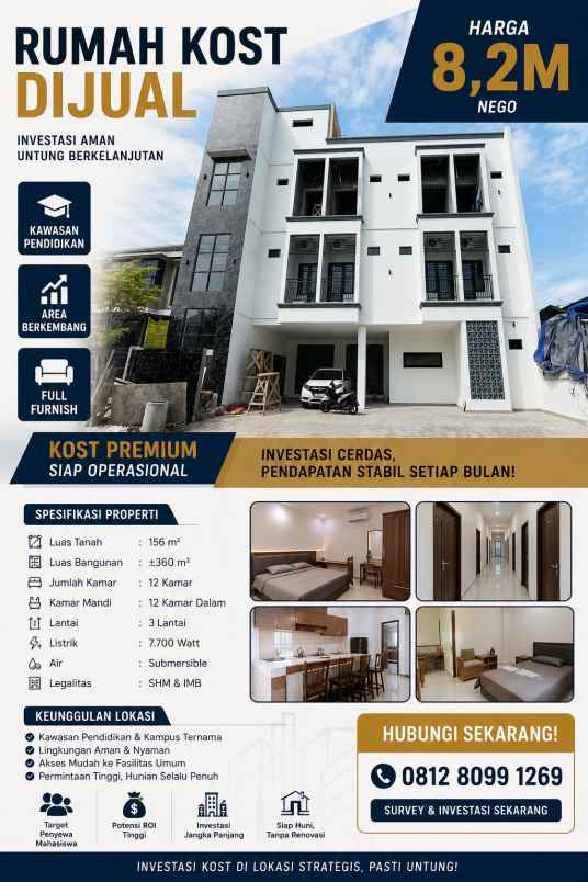 dijual kost jl sayang puri indah