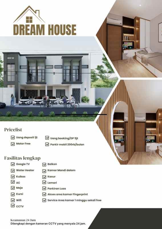 dijual kost jl sayang puri indah