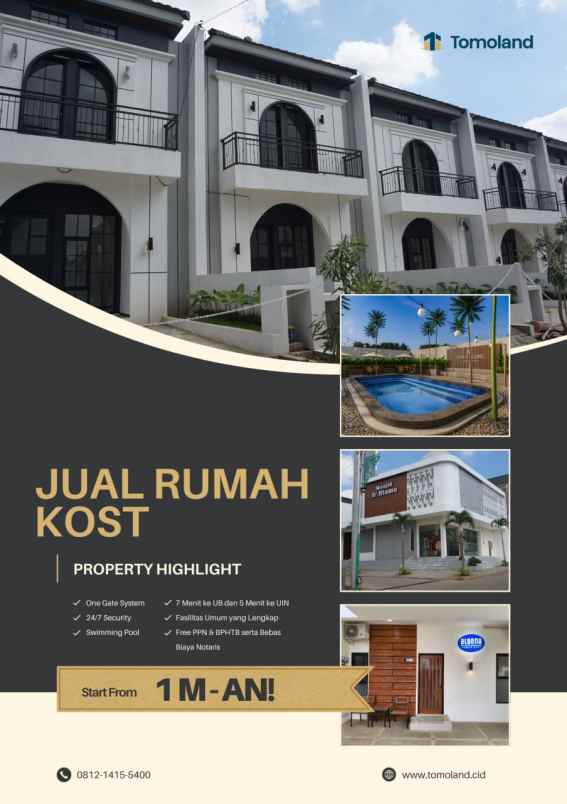 dijual kost jl simpang kyai h yusuf no