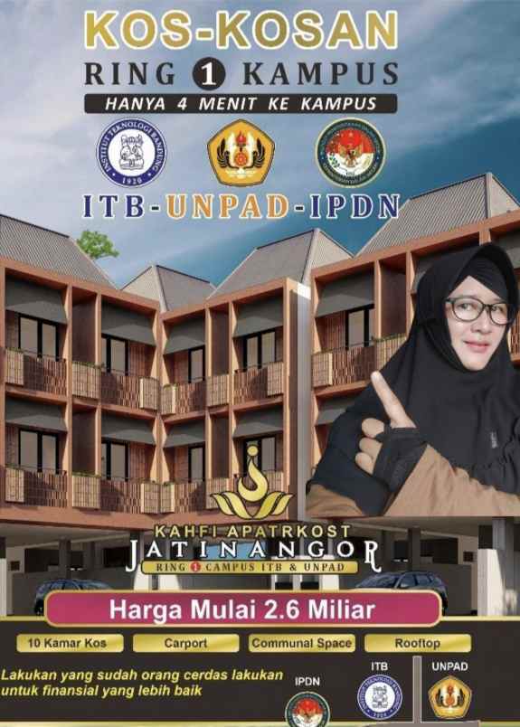 dijual kost jln caringin