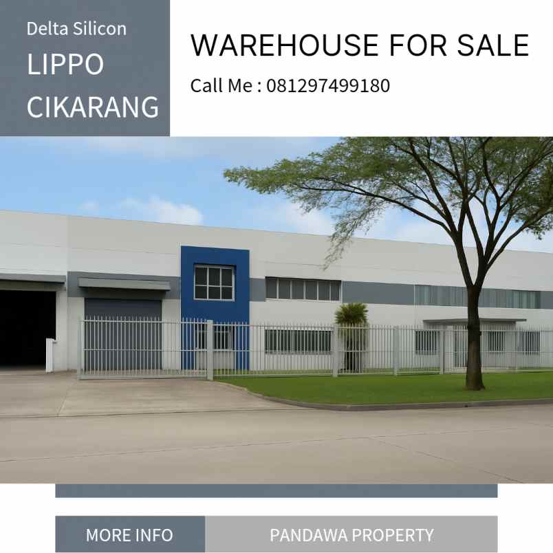 dijual ruko gudang kantor delta silicon lippo cikarang