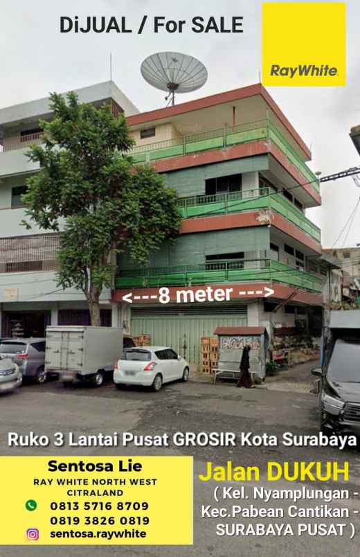 dijual ruko gudang kantor jalan dukuh