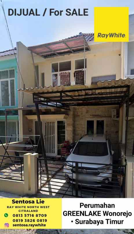 dijual ruko gudang kantor jalan wonorejo indah timur