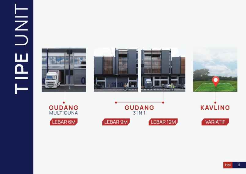 dijual ruko gudang kantor jl saluran irigasi