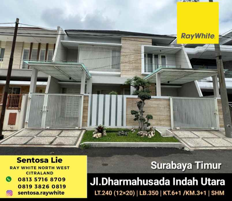 Dijual Rumah Dharmahusada Indah Utara - Surabaya Timur - Modern Mewah