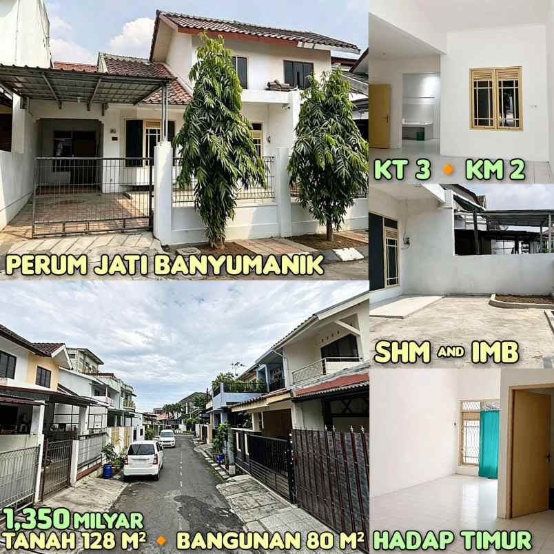dijual rumah di perum jati raya indah semarang