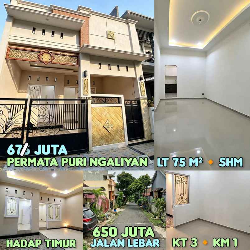 dijual rumah di perum permata puri ngaliyan semarang