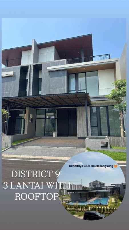 dijual rumah district 9 citraland