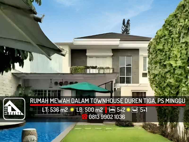 dijual rumah duren tiga pasar minggu