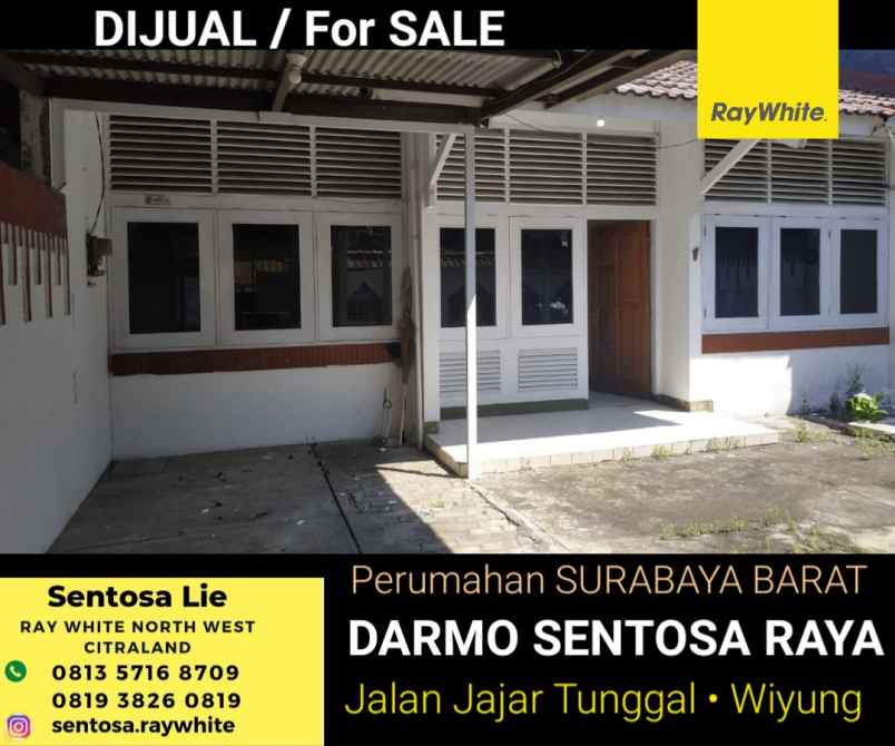 dijual rumah jalan jajar tunggal