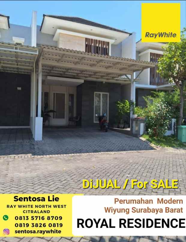 dijual rumah jalan royal residence