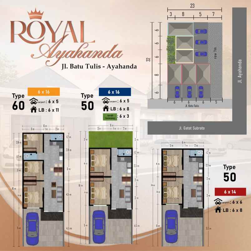 dijual rumah jl batu tulis ayahanda