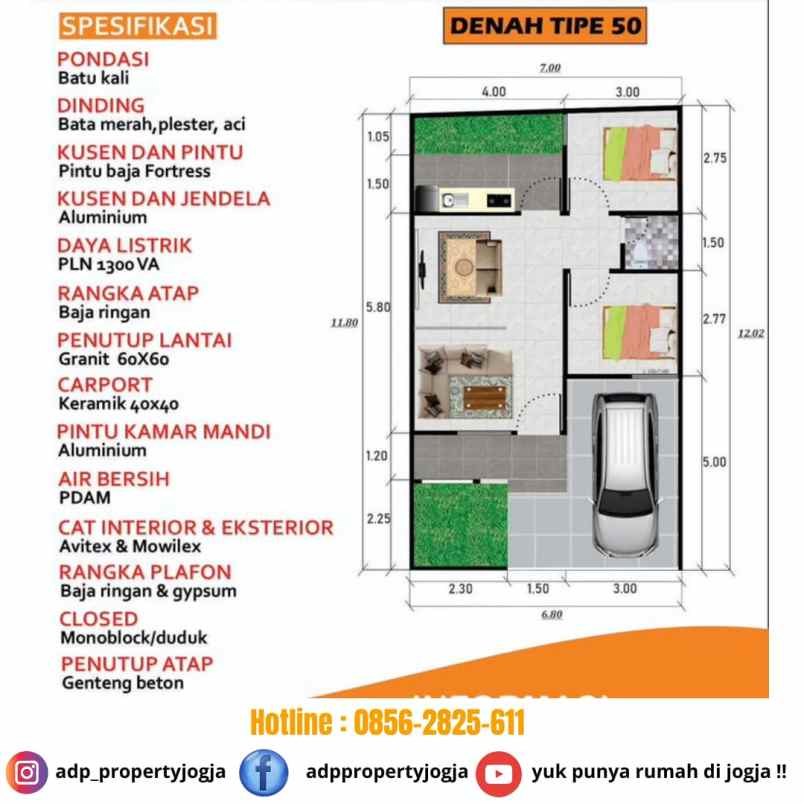 dijual rumah jl godean km 12 sidoluhur