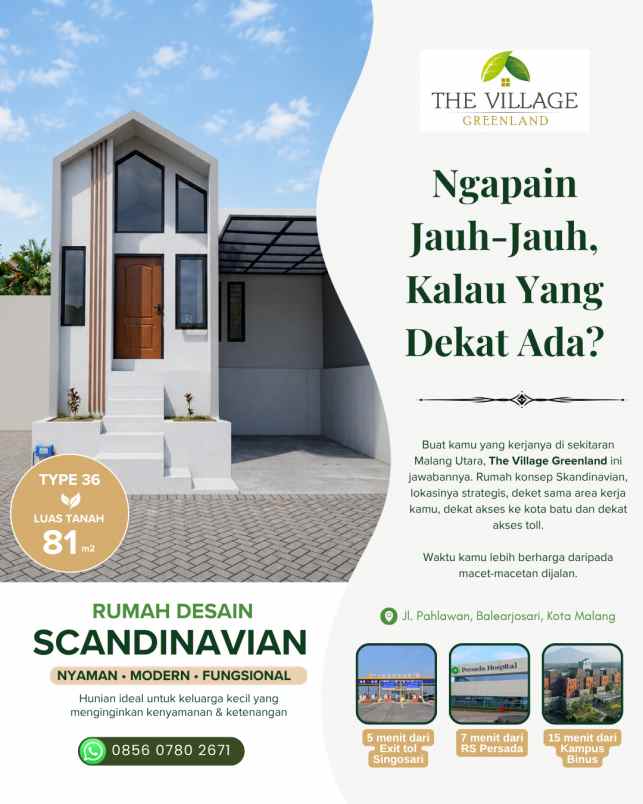 dijual rumah jl pahlawan balearjosari