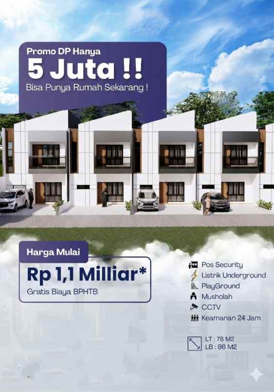 dijual rumah jl raya jatikramat
