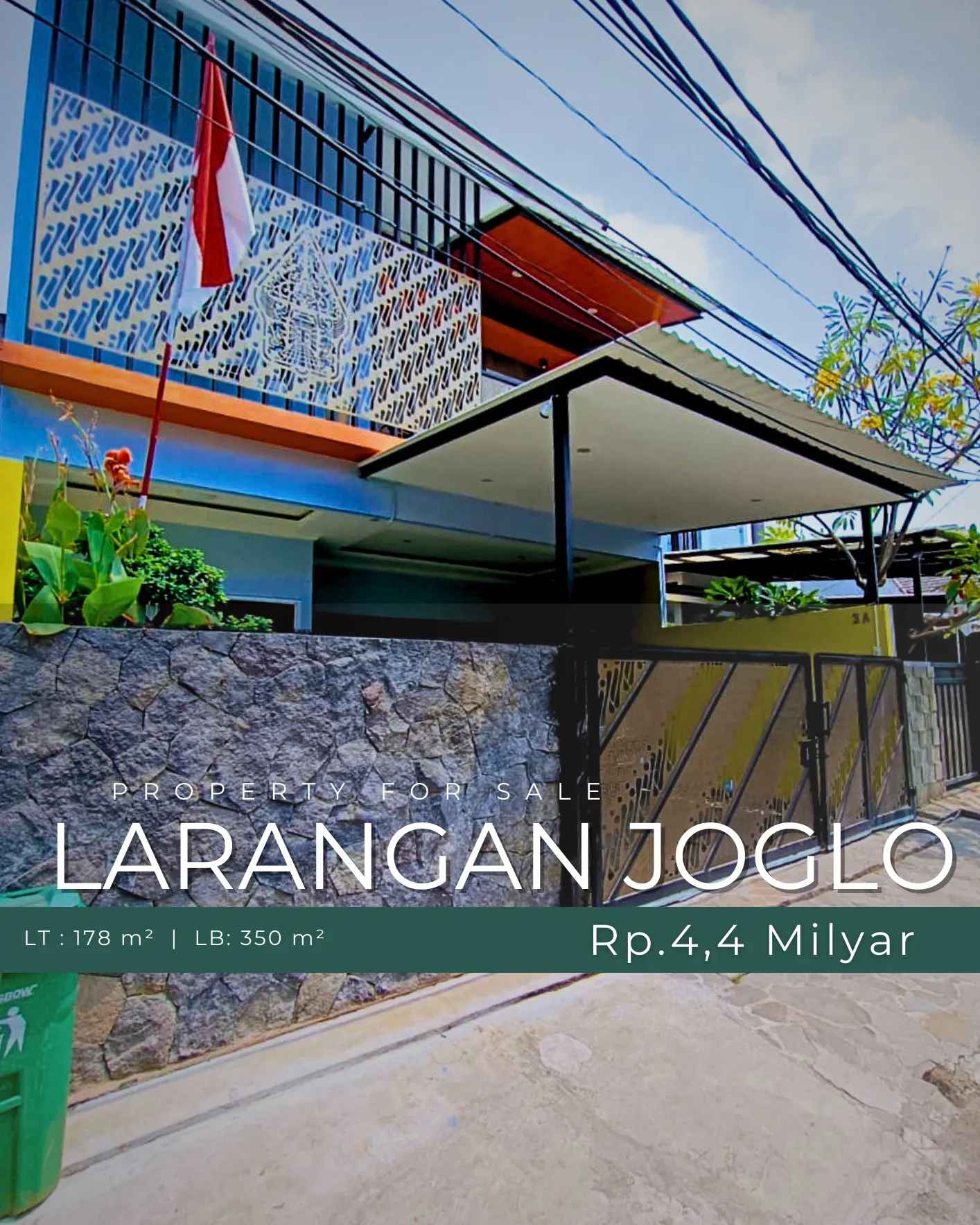 dijual rumah joglo larangan