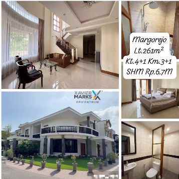 dijual rumah mewah pojok floraya margorejo siap huni