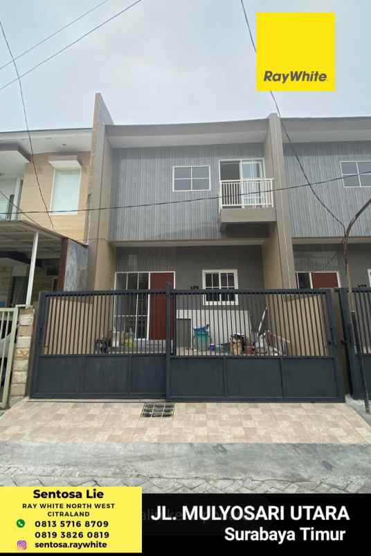 Dijual Rumah Baru Mulyosari Utara - Surabaya Timur Dekat Pakuwon City