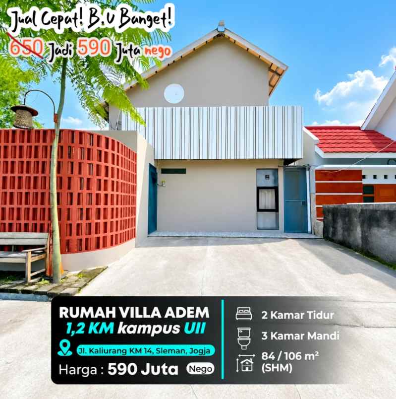 dijual rumah pakem