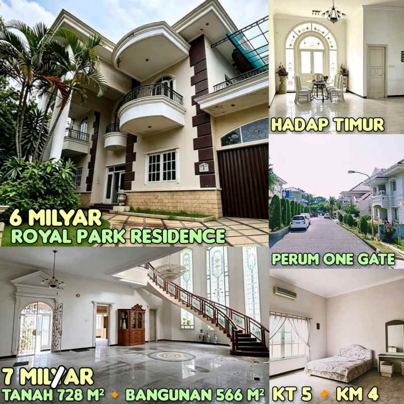 dijual rumah royal park residence bukit