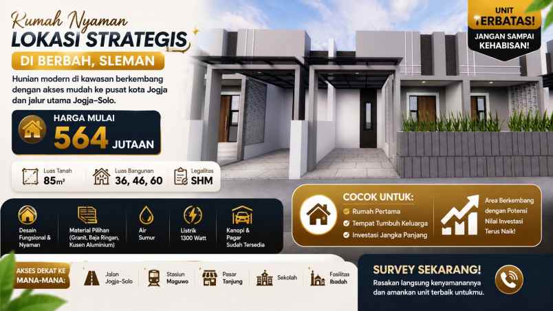 dijual rumah rumah virendra berbah sleman