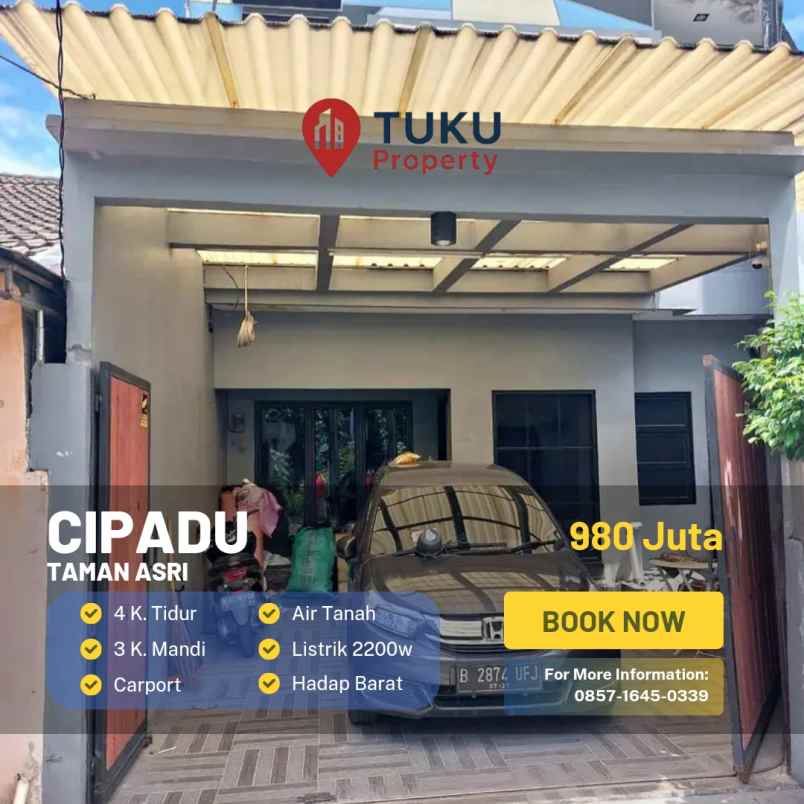dijual rumah taman asri cipadu larangan