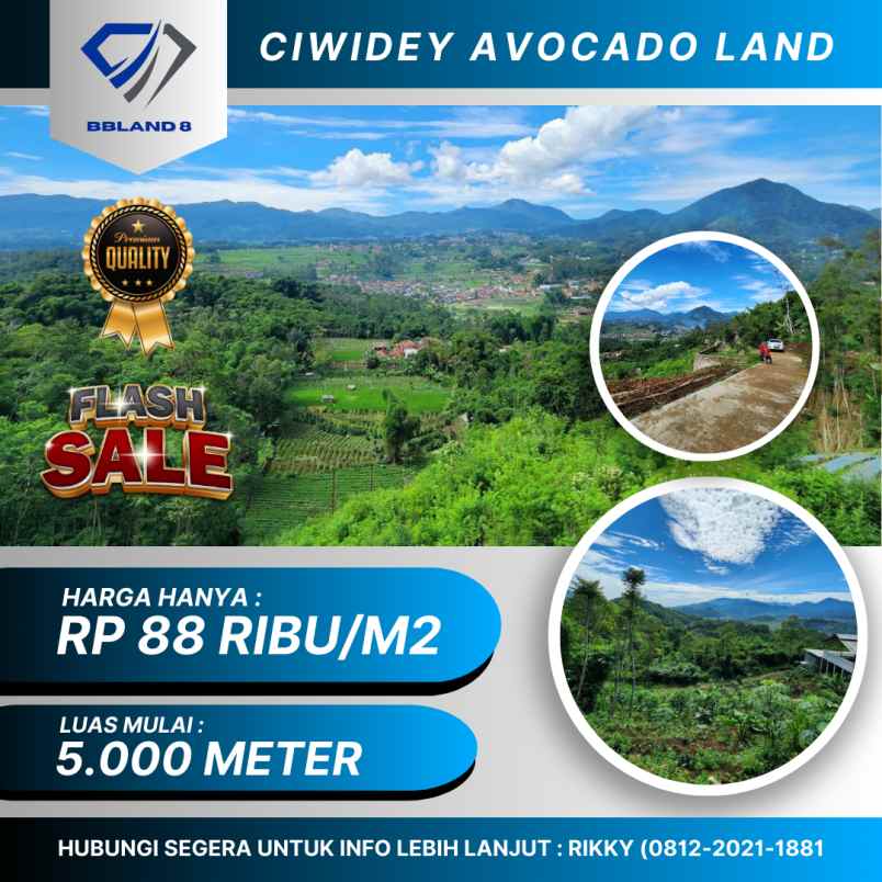 dijual tanah bandung ciwidey