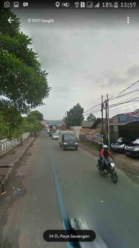 dijual tanah beserta rumah di pancoran mas depok