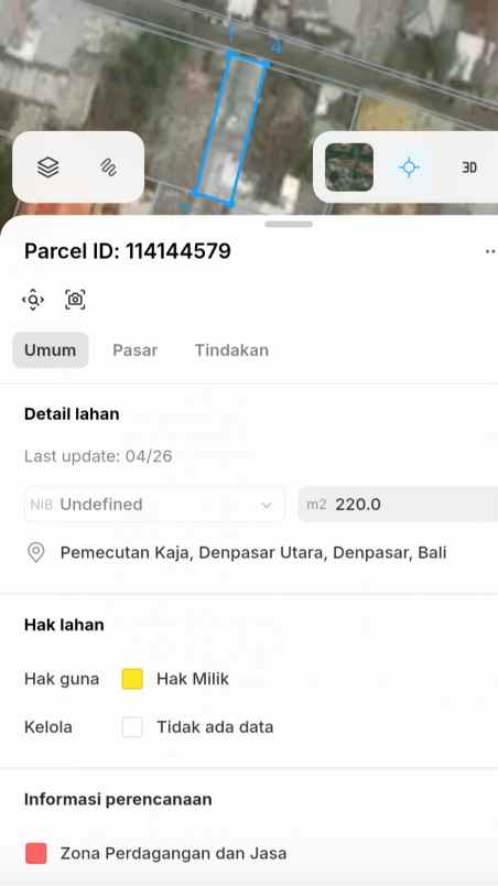 dijual tanah buluh indah