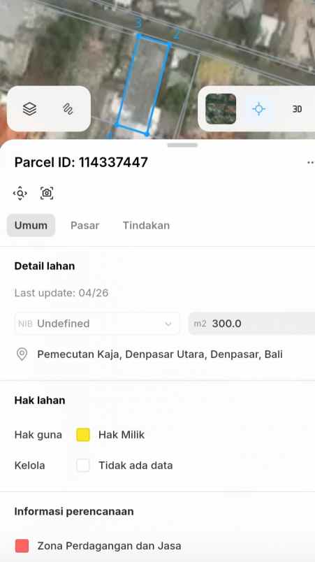 dijual tanah buluh indah
