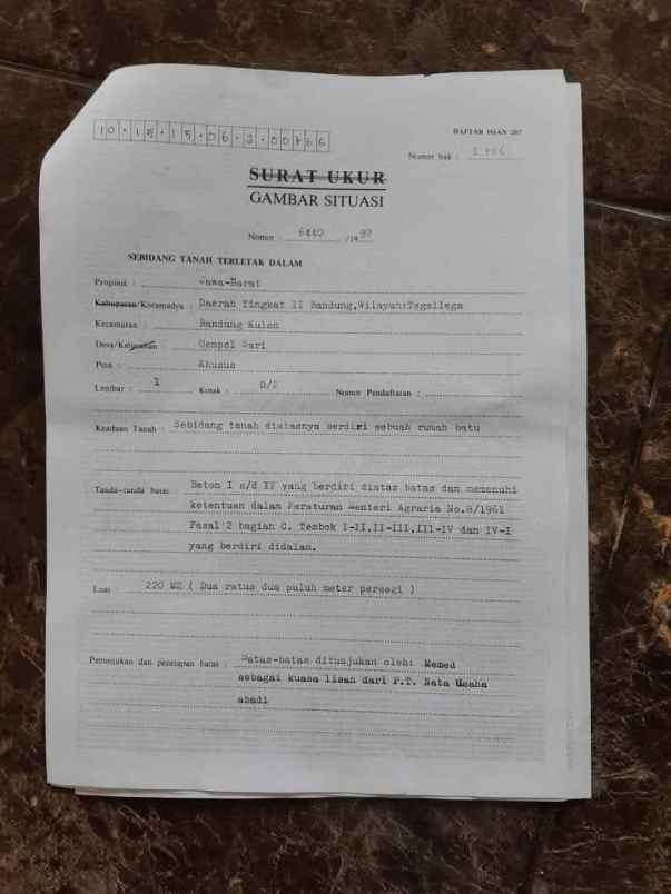 dijual tanah bumi asri