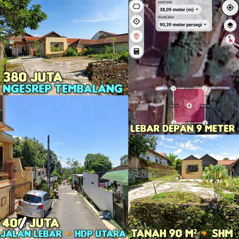 dijual tanah di ngesrep tembalang semarang