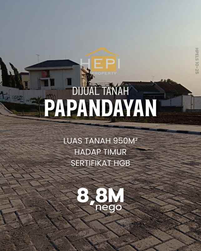 dijual tanah di papandayan semarang