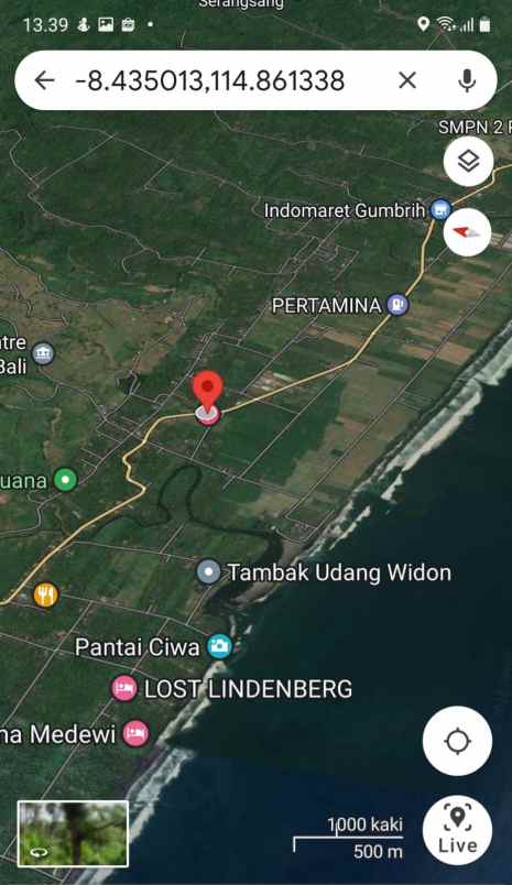 dijual tanah di pinggir jalan utama denpasar gilimanuk