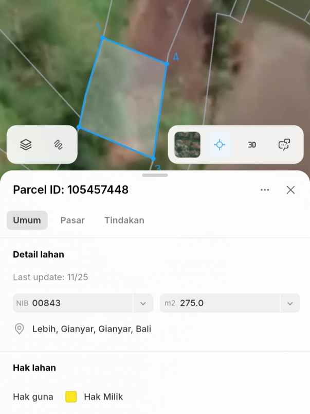dijual tanah gianyar
