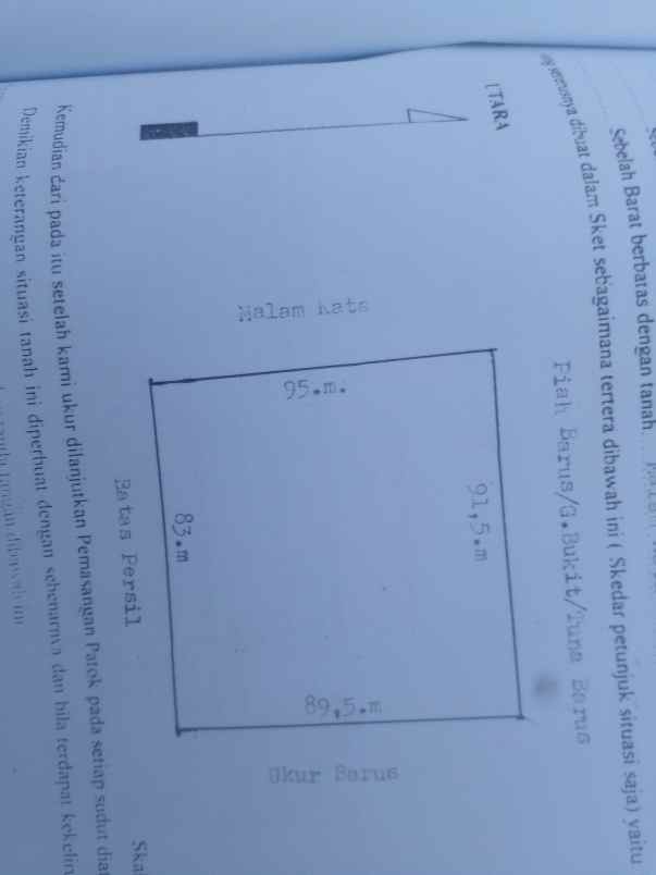 dijual tanah jalan pembangunan 1