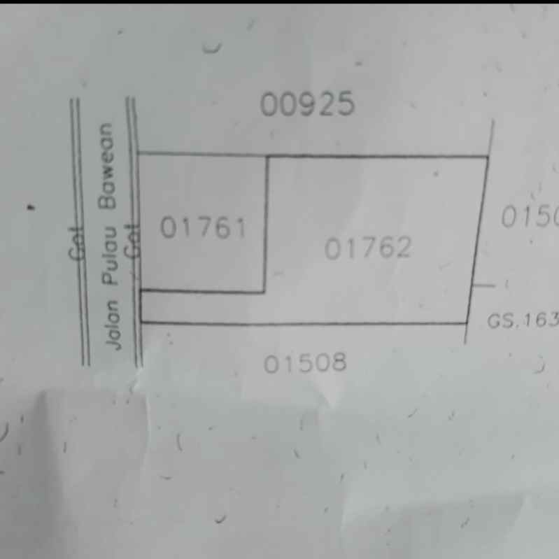 dijual tanah jl gunung salak