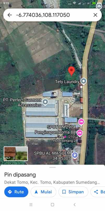 dijual tanah jl raya bandung cirebon