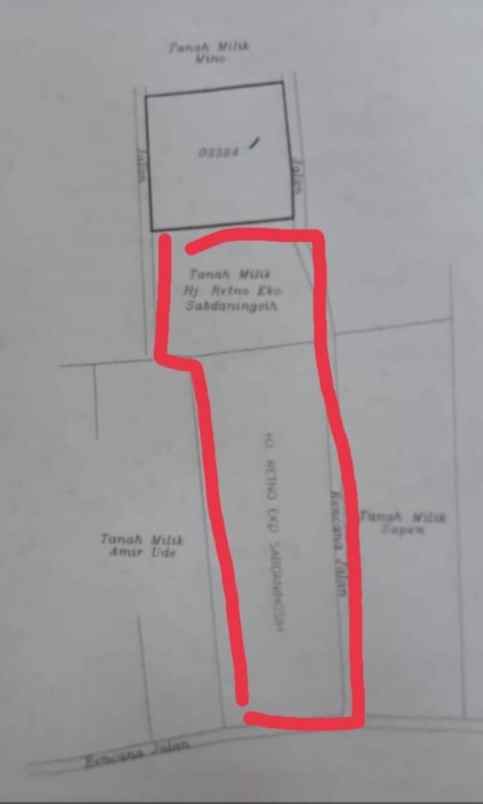 dijual tanah jl raya pasir putih pasir