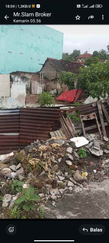 dijual tanah jl sambiroto tembalang semarang