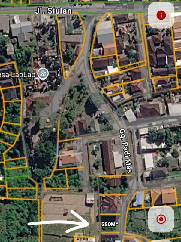 dijual tanah jl siulan