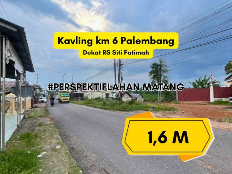dijual tanah jl srijaya