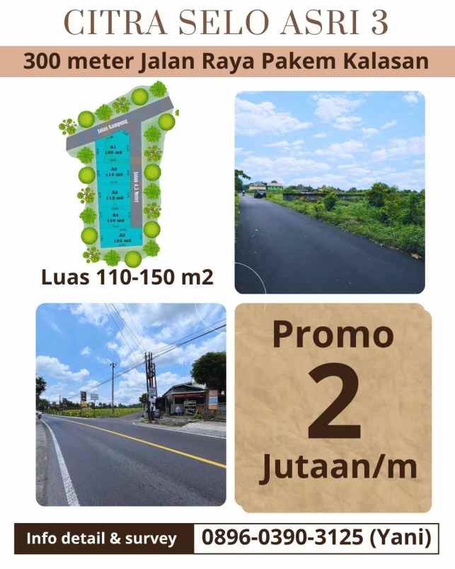 dijual tanah kledokan selomartani