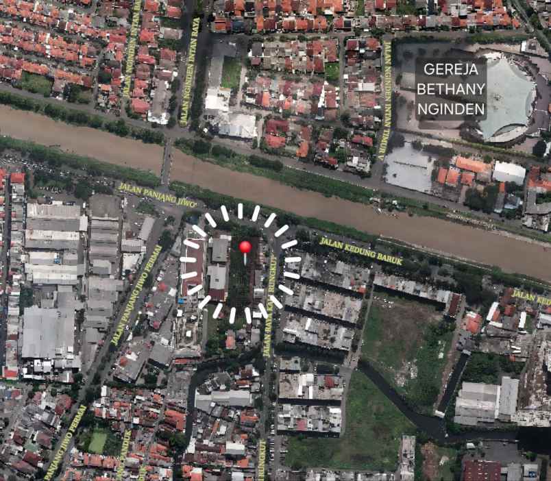 dijual tanah komersial raya panjang jiwo surabaya