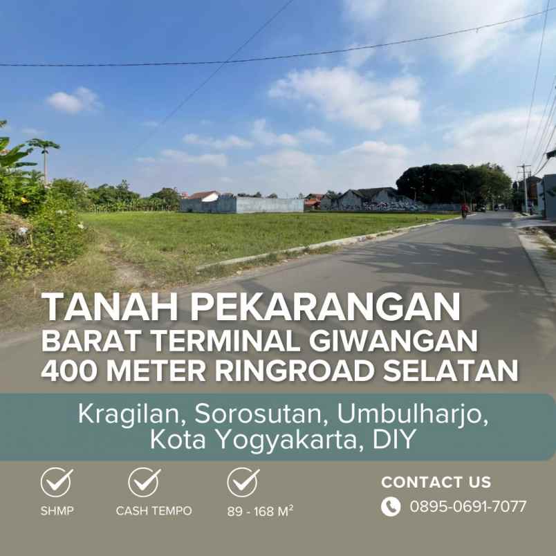 dijual tanah kragilan 500 meter utara