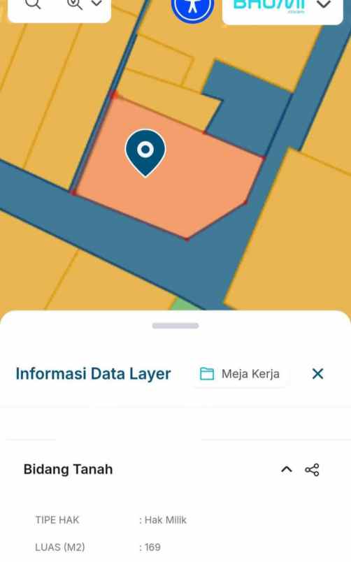 dijual tanah muja muju