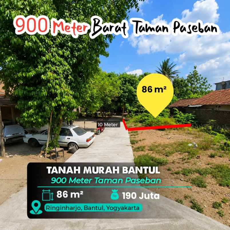 dijual tanah paseban